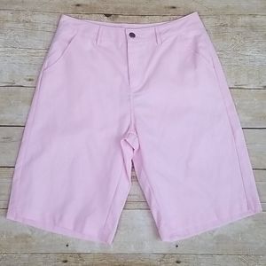 Umgee Pink High Waist Bermuda Shorts